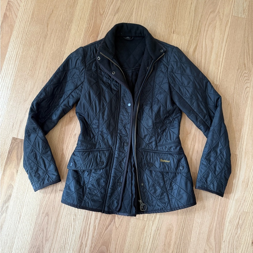 Barbour Black Quilted Utility Jacket